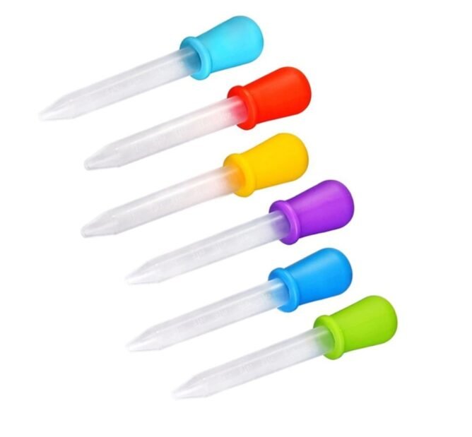 Pipetė su spalvotu guminiu antgaliu (1 vnt.)