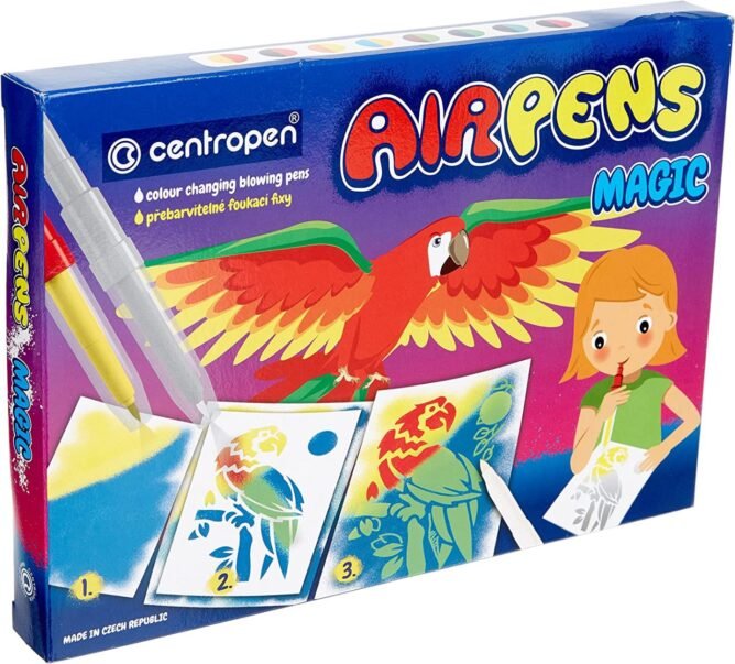 Pučiami flomasteriai AIRPENS MAGIC (10+1vnt.)