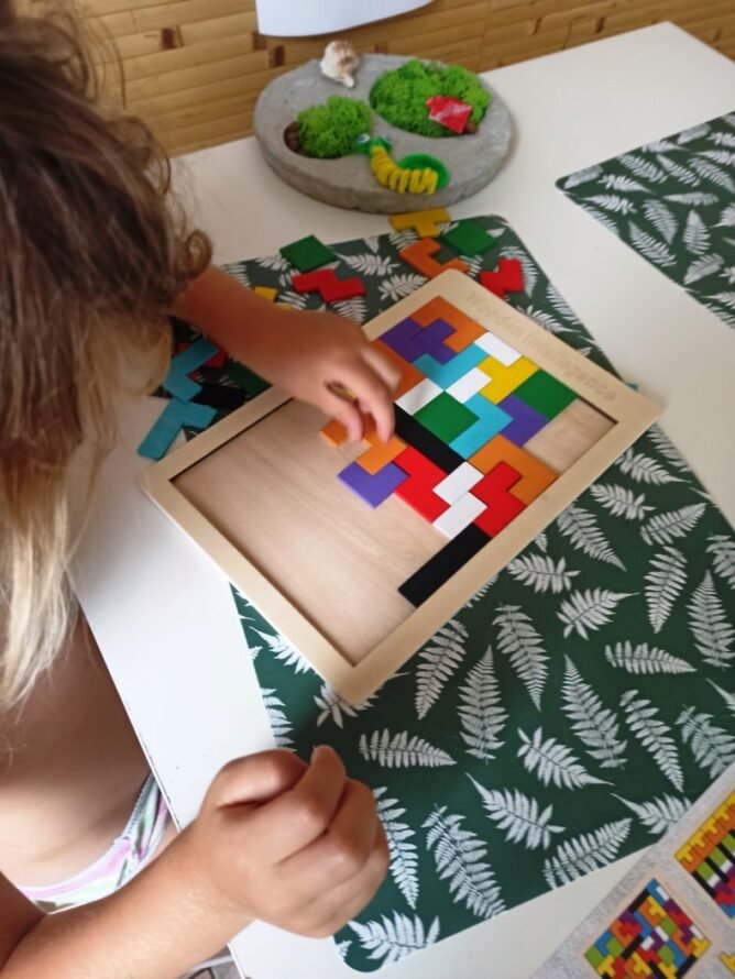Medinė dėlionė "Tetris" - Image 2