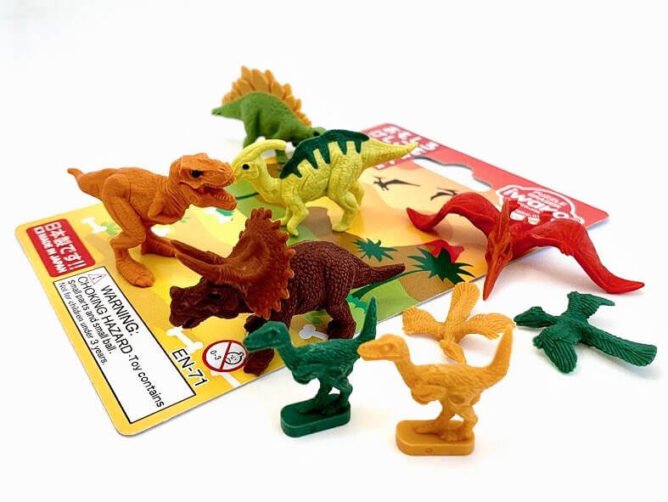 JAPOKO Figurėlės trintukai - dinozaurai